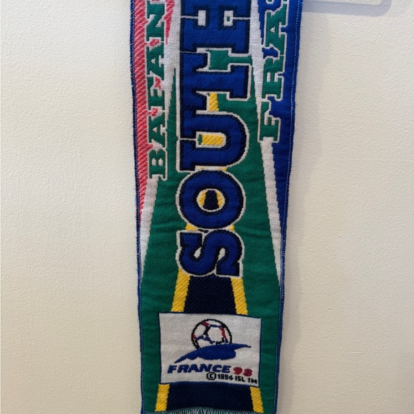South Africa retro vintage scarf France 98 in good used condition - Picture 2 of 5